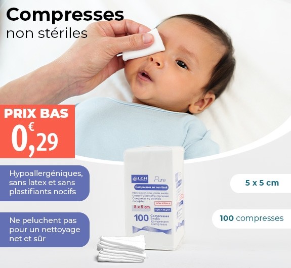 Prix bas compresses nt