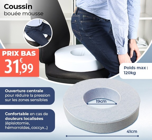 Prix bas Coussin rond percé