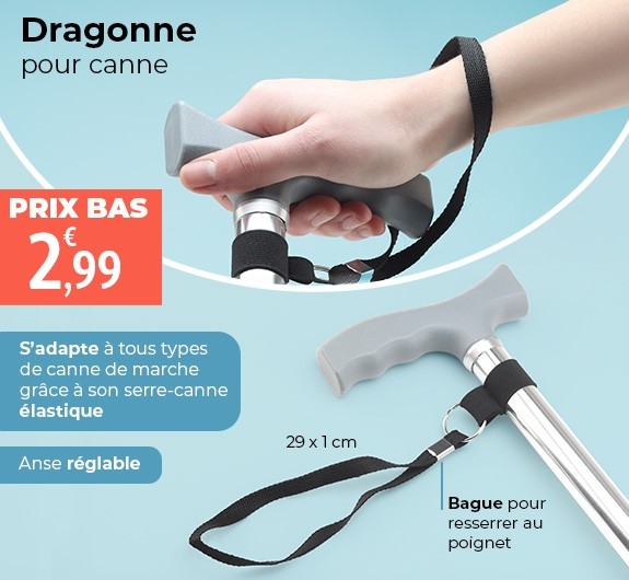 Prix bas Dragonne pour canne Dupont