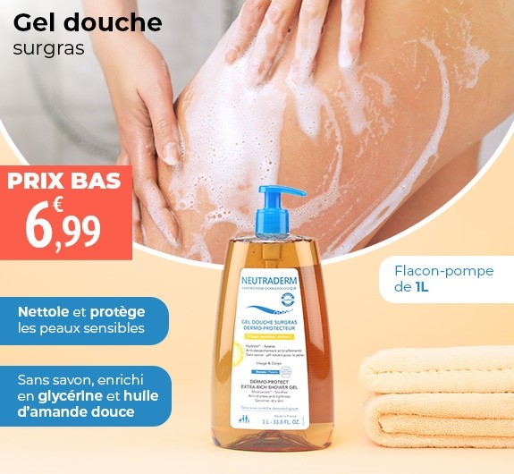 Prix bas Neutraderm gel douche surgras