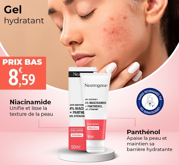 Prix bas gel hydratant acné Neutrogena