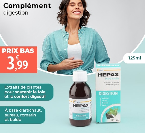 Prix bas Hepax digestion solution buvable