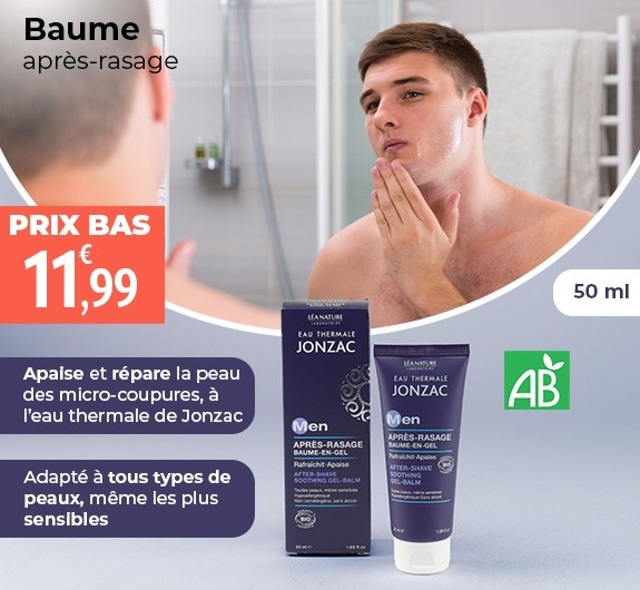 Prix bas Jonzac Men baume en gel après-rasage Bio