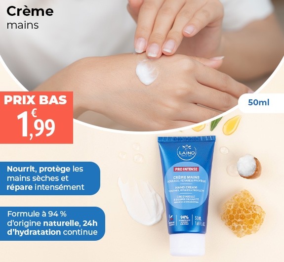 Prix bas Laino crème mains intense