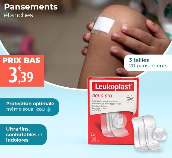 Prix bas BSN Leukoplast Aqua Pro pansements assortis