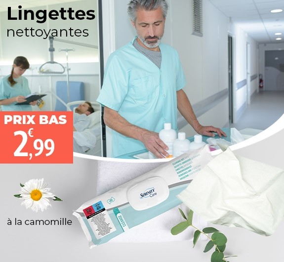 Prix bas Lingette nettoyante Serenity care