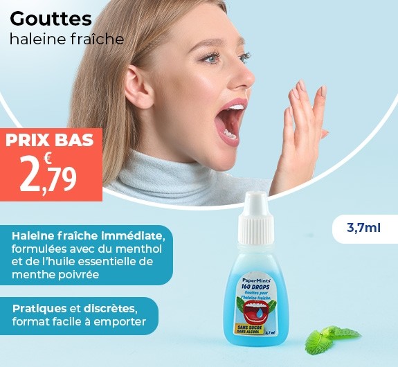 Prix bas PaperMints 160 drops gouttes