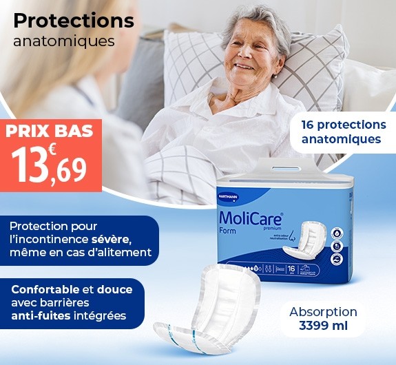 Prix bas Molicare Premium Form Protections anatomiques Absorption 9