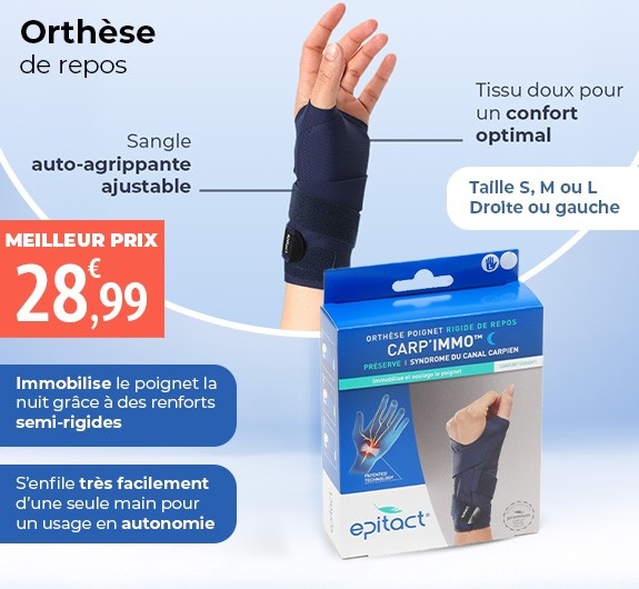 Meilleur Prix Attelle de poignet Carp'Immo Epitact