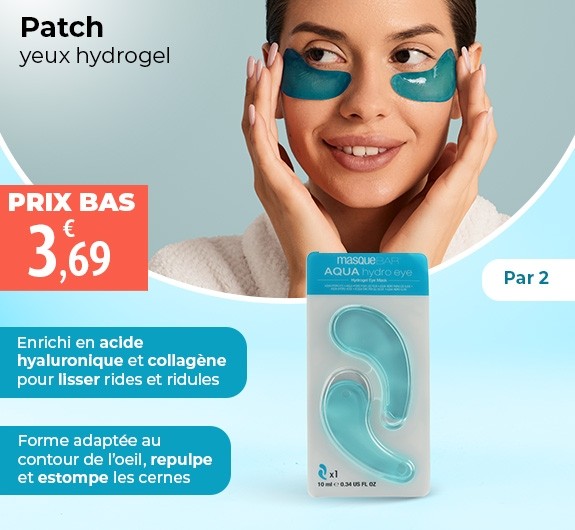 Prix bas Masque Bar Patch yeux hydrogel Aqua