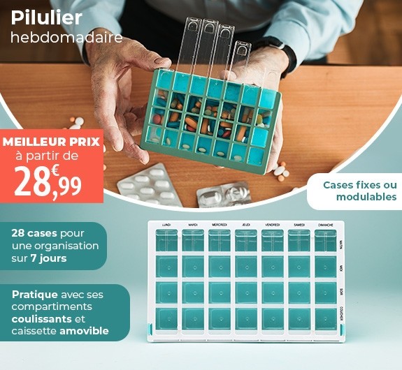 Meilleur Prix Pilulier hebdomadaire 28 cases