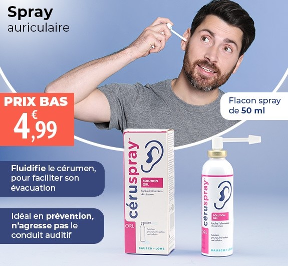 Prix bas Céruspray solution auriculaire