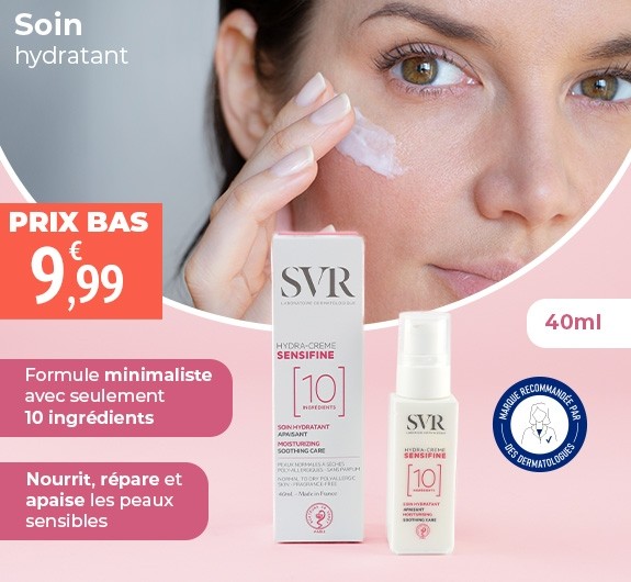 Prix bas SVR Sensifine hydra-crème soin hydratant apaisant