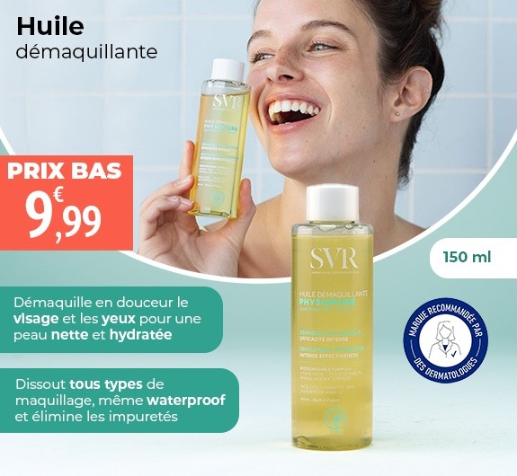 Prix bas SVR Physiopure Huile démaquillante