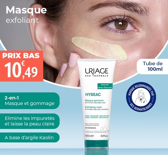 Prix bas Uriage Hyséac Masque gommant