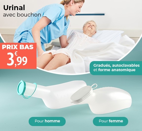 Prix bas Urinal avec bouchon 1l Comed