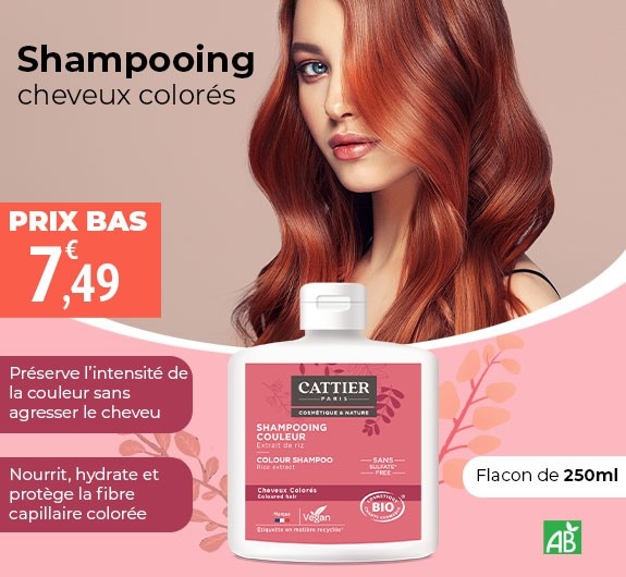 Prix bas shampoing cheveux colorés