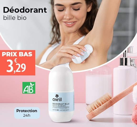 Prix bas déodorant bio Avril