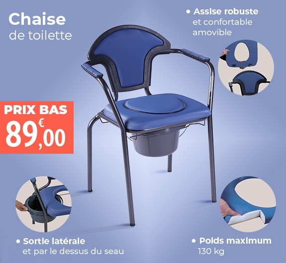 Prix bas Chaise de toilette Open Kit Océan
