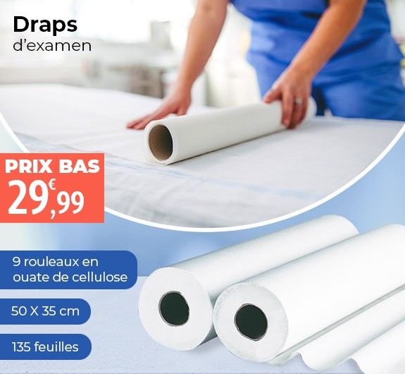 Prix bas rouleaux draps d'examen Euromedis