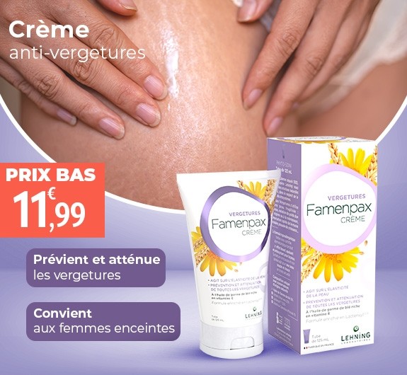 Prix bas Famenpax crème vergetures