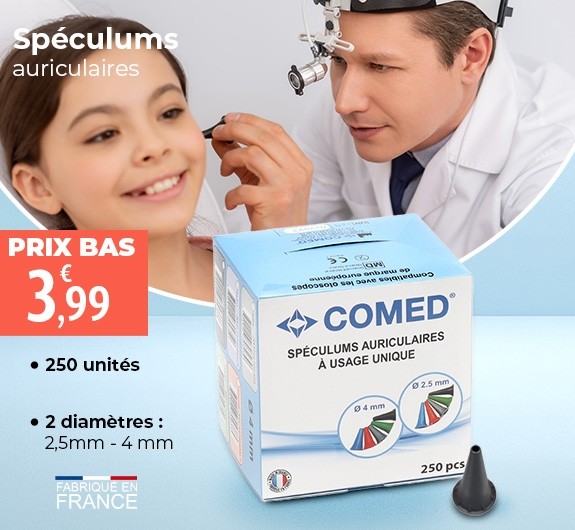 Prix bas spéculums auriculaires Comed