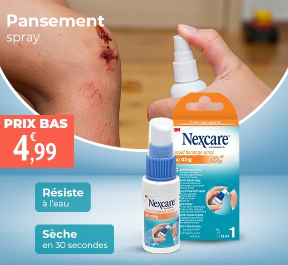 Prix bas Nexcare pansement liquide spray