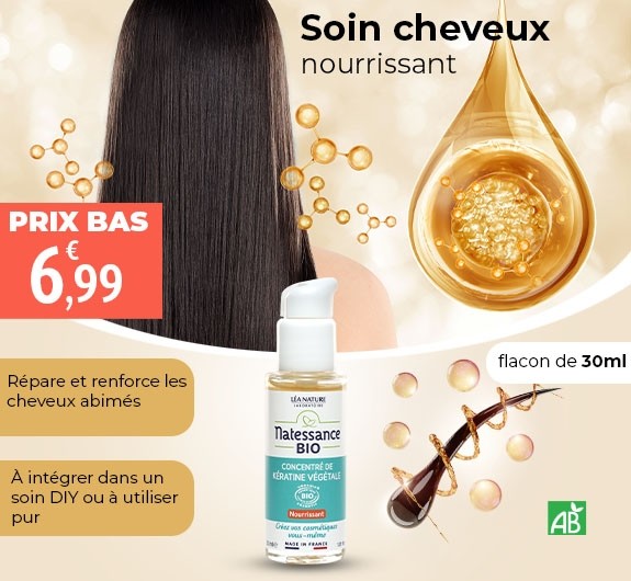 Prix bas concentré de kératine végétale bio