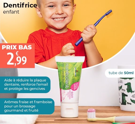 Prix bas dentifrice enfant