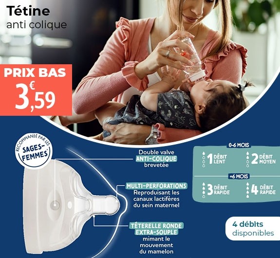 Prix bas Tétine multi perforée